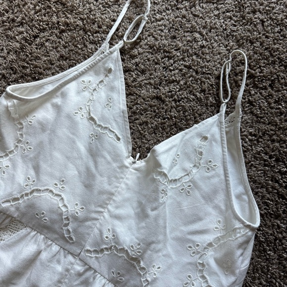 Sea Biscuit Sea New York VESNA DRESS WHITE Blue and Pink Embroidery - Picture 9 of 9